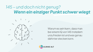Warum ein hoher IQ nicht immer glücklich macht.