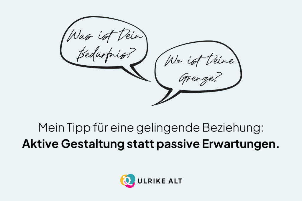 Erwartungen in einer Beziehung.