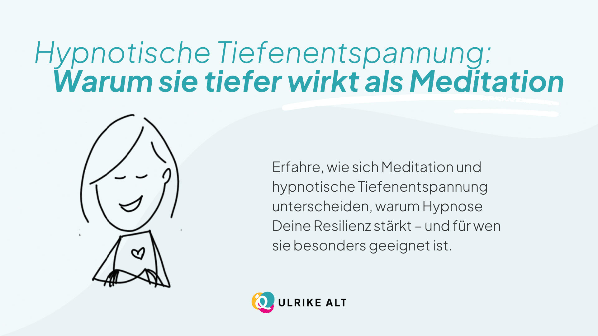 Was ist der Unterschied von Meditation und Hypnose?