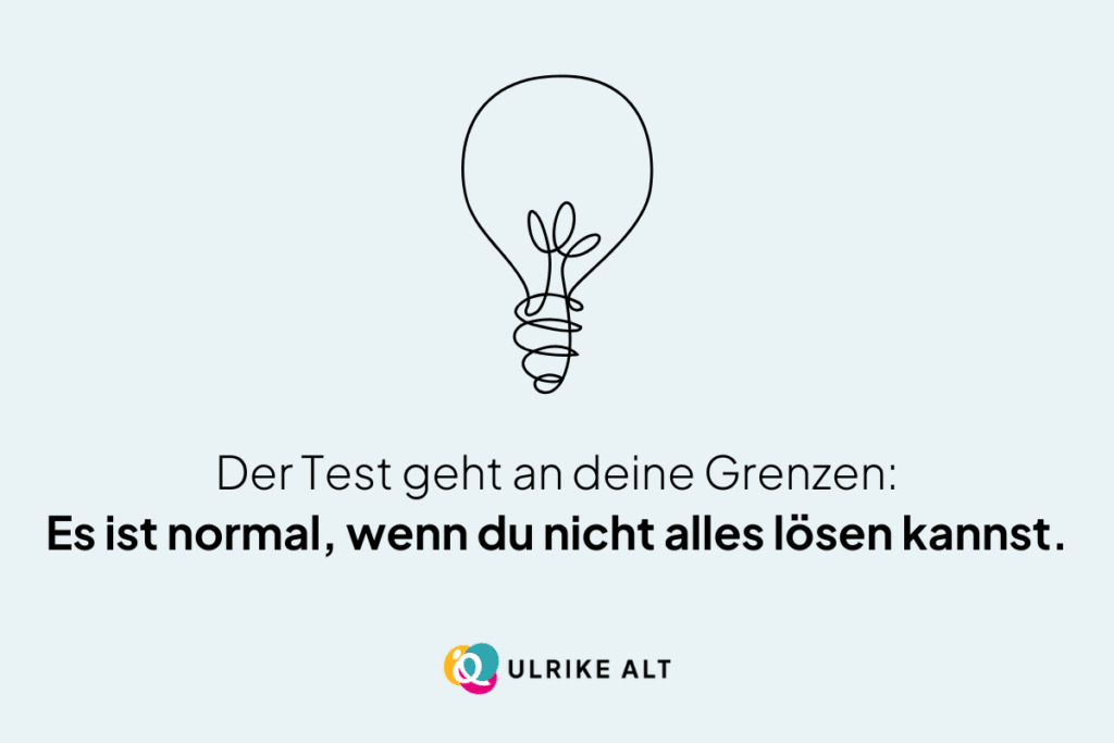 Aufgaben im IQ-Test