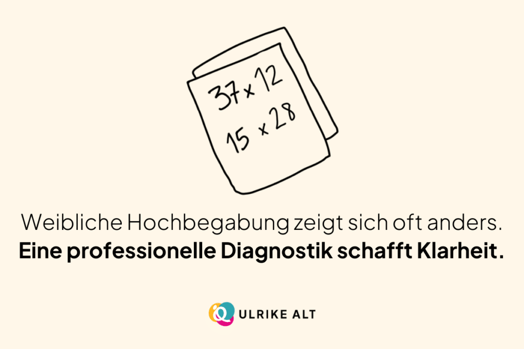 Merkmale von hochbegabten Frauen und Mädchen.