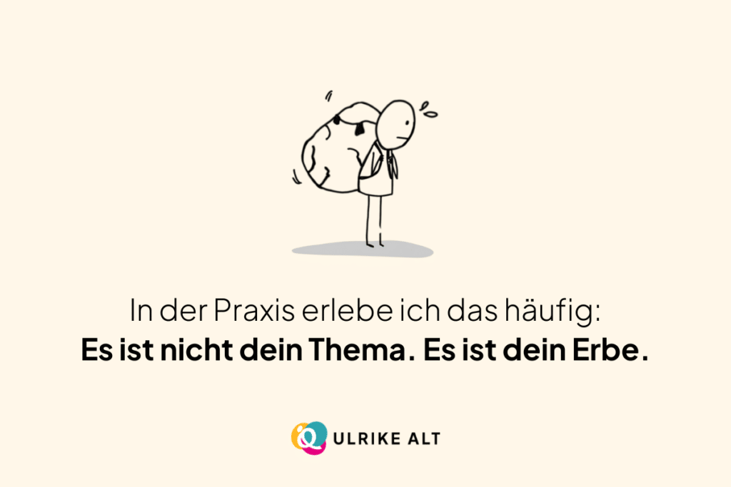 Der emotionale Rucksack der Familiengeschichte.